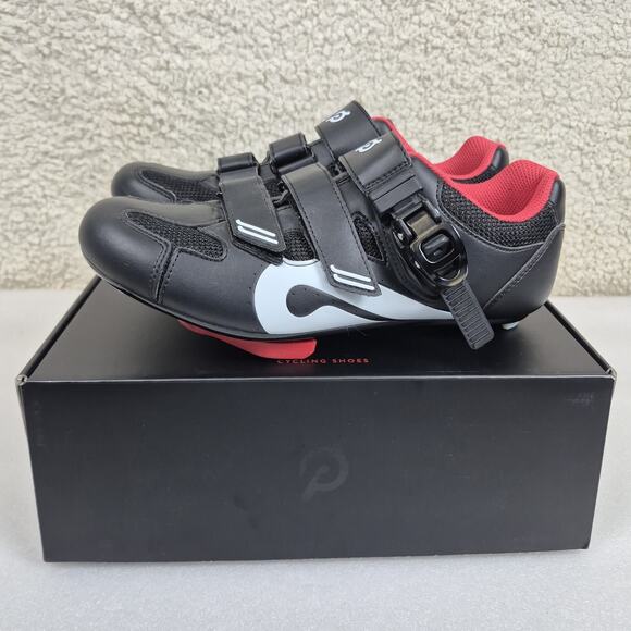 PELOTON Cycling Bike Shoes Size 40 EU Womens 9 Black PL-SH-02 w/Cleats Mens 7 - Picture 1 of 7